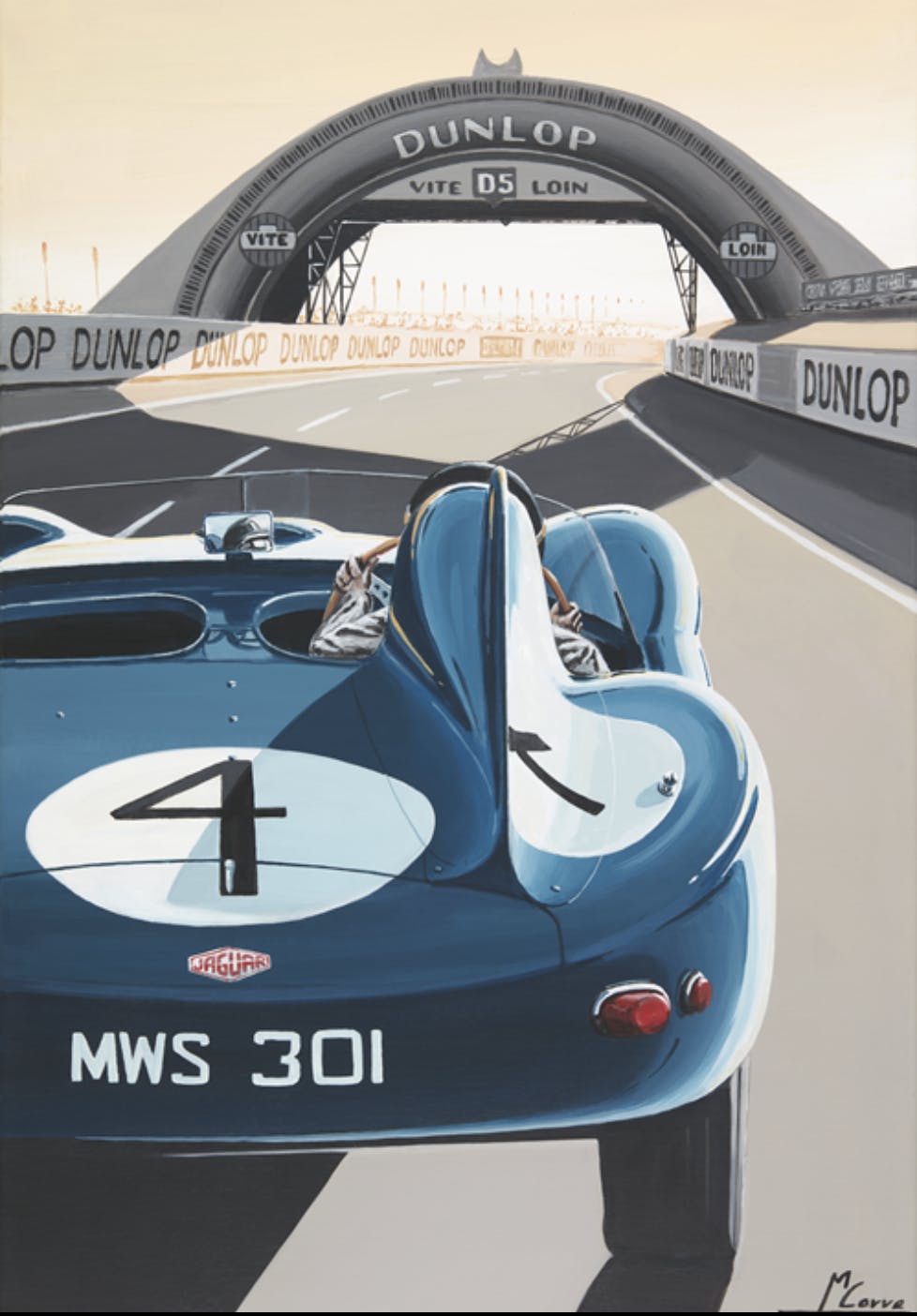 En course ( reproduction) tiré de l'oeuvre original de l'artiste