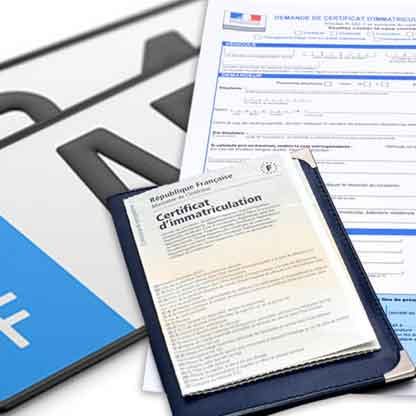 carte grise plaque immatriculation